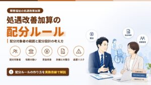 処遇改善加算の配分ルール｜配分対象者の範囲と配分設計の考え方