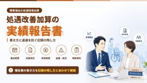 処遇改善加算の実績報告書｜書き方と返還を防ぐ記録の残し方